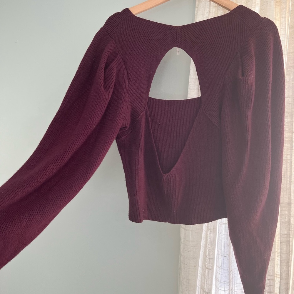 Free People open back sweater